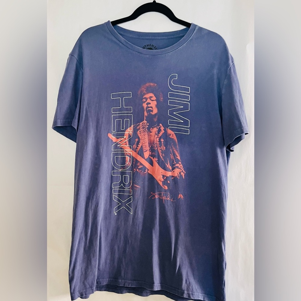 Jimi Hendrix Graphic Tee - Classic Blue